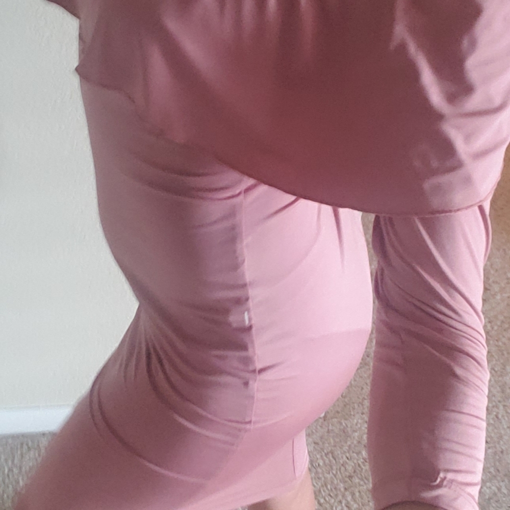 Pink Off Shoulder Dress